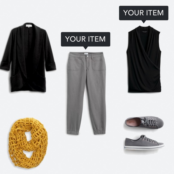 STITCHFIX $78 Market & Spruce gray Zita jogger chino pants, 6. - Picture 4 of 10